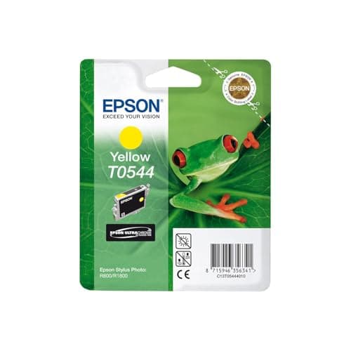 Image of Epson T0544 Yellow Ink Cartridge STYLUS Photo R800/R1800 Printers (C13T05444010)