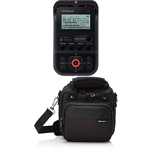 Image of Roland R-07 High-Resolution Portable Audio Recorder with Over-shoulder Carry Case