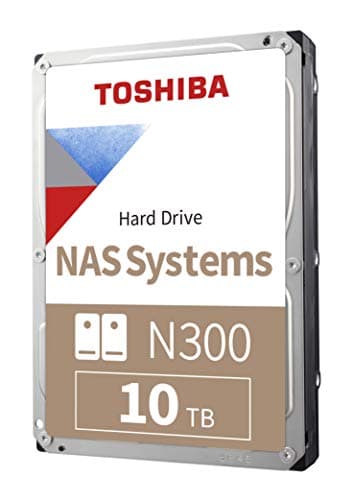 Image of TOSHIBA N300 10TB NAS 3.5-Inch Internal Hard Drive - CMR SATA 6 Gb/s 7200 RPM 512 MB Cache - HDWG71AXZSTA
