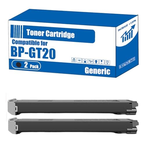 Image of TOEPPEX Compatible for Sharp BP-GT20 Toner Cartridge BP-10C20 BP-20C20 BP-20C25 Printers, High Yield 18000 Pages, Accurate Imaging Rich Colors (2 Pack Black)