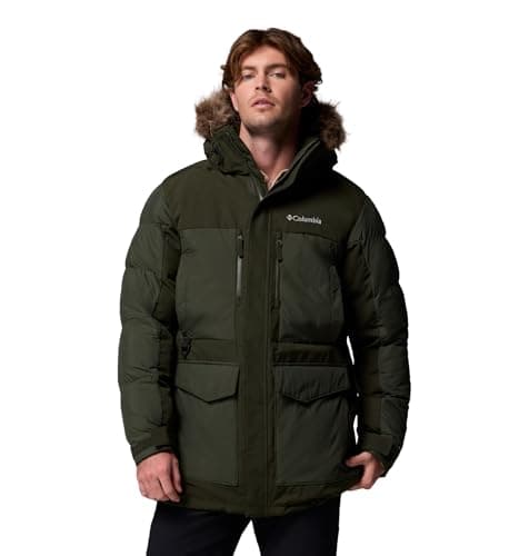 Image of Columbia Men's Marquam Peak Fusion 2 Parka, Winter Jacket, Greenscape, M