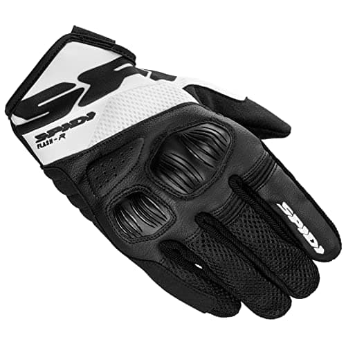 Image of SPIDI Flash-R Evo Tex Glove, Black/ White, Size XXL