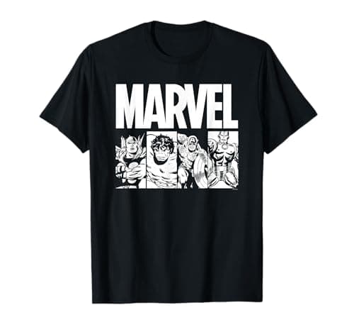 Image of Marvel Comics Action Tiles T-Shirt