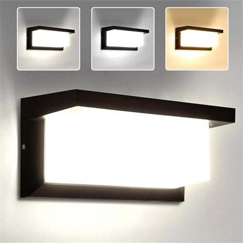 Image of CANMEIJIA Outdoor Wall Lights 18W LED Outside Wall Lights Waterproof IP65 Aluminum Light Lighting 3000K 4000K 6500K Ideal for Gardens, garages, Portals