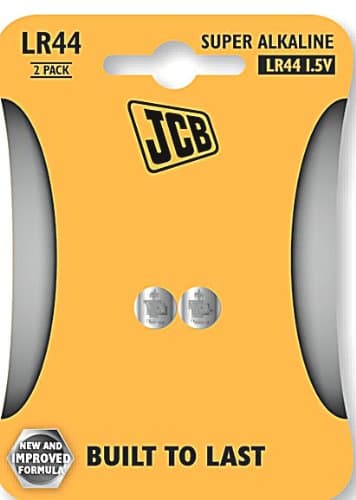Image of JCB LR44 Super Alkaline Coin Battery - Jcb LR44 battery (Pk 2) 1.55V; 145MAH; 11.5X5.4mm alkaline