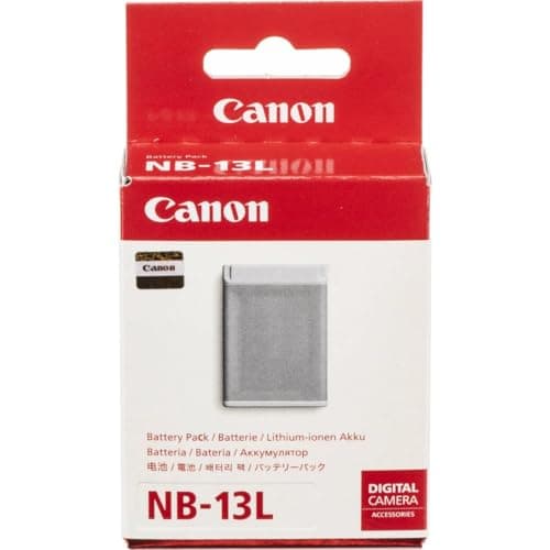 Image of Canon NB 13L Rechargeable Battery for PowerShot G7X - Grey