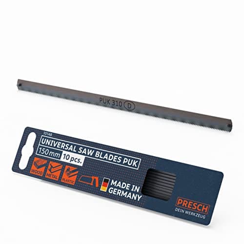 Image of Presch universal junior hacksaw blades 150mm 10 pcs - Original, universal PUK saw edge set for wood, metal and plastics