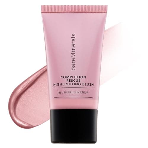 Image of bareMinerals COMPLEXION RESCUE Highlighting Liquid Blush - Liquid Highlighter + Blush Hybrid, Buildable, Gel-Cream, Liquid Blush for Cheeks, All Day Wear, Vegan
