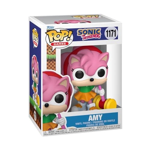 Image of Funko Pop! Games: Sonic the Hedgehog - Amy Rose - 1/6 Odds for Rare Chase Variant - Collectable Vinyl Figure - Gift Idea - Official Merchandise - Toys for Kids & Adults - Video Games Fans