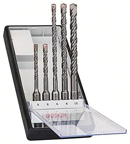 Image of Bosch Professional 5-Piece SDS Plus-5 Robust Line Hammer Drill Bit Set (for Concrete, Accessories for Rotary Hammers)