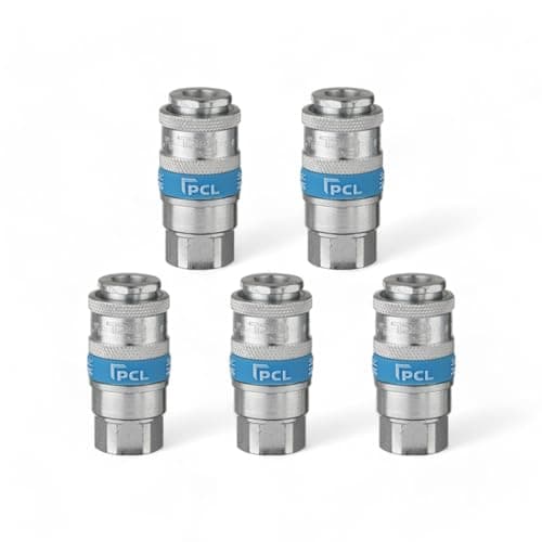 Image of x5 Genuine PCL Air Line Airflow Female Coupling 3/8 BSP Fitting Connector