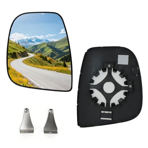 Image of Convitex Wing Mirror Glass Heated Left Side Replacement for Citroen Berlingo Peugeot Partner 2012-2023 Vauxhall Vivaro C 2019-2023 Combo E 2018-2023 Toyota Proace Verso 2016-2023