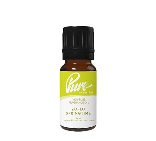 Image of Pure Scented 10ml Fragrance Oils - 1 x 10ml Suitable for Candles, Soaps, Slime, Diffusers, Cosmetics, Wax Melts, Designer (1 x 10ml, Zoflo Springtime)