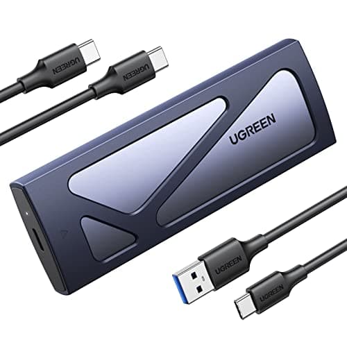 Image of UGREEN M.2 NVMe SSD Enclosure, 10Gbps Aluminum NVMe Enclosure, Tool-Free M2 SSD Caddy with USB 3.2 Gen2 Supports UASP & TRIM for M and M&B Keys Size in 2230/2242 /2260/2280 SSDs