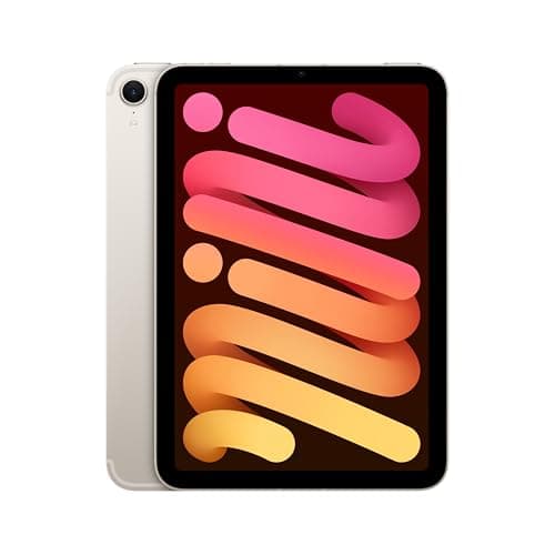 Image of Apple iPad mini (A17 Pro): Apple Intelligence, 8.3-inch Liquid Retina Display, 128GB, Wi-Fi 6E + 5G Cellular, 12MP Front/12MP Back Camera, Touch ID, All-Day Battery Life — Starlight