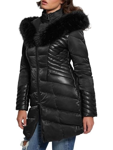 Image of GUESS New Oxana Winter Jacket JBLK – Jet Black A996 Large, JBLK – Jet Black A996, Large-X-Large, JBLK - Jet Black A996, L-XL