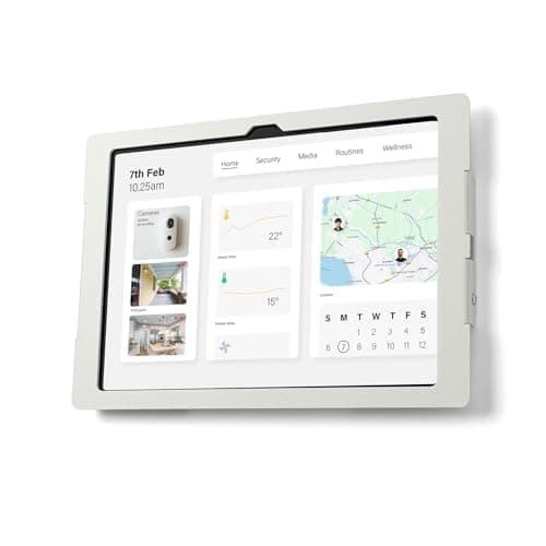 Image of Tabdoq Lite Samsung Tablet Wall Mount | Secure & Robust Tablet Holder | Ideal For Home & Business Use | Compatible With Samsung Galaxy TAB A9+ | 11 inch | White