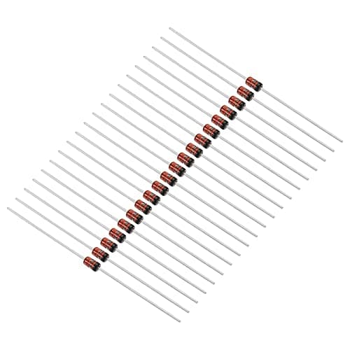 Image of PATIKIL Zener Diode, 20 Pcs 1W Zener Diode Assortment 3.9V DO-41 for Production, Experiments