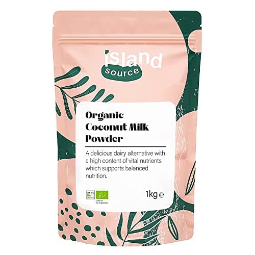 Image of Island Source Organic Coconut Milk Powder 1kg Pouch, Natural Vegan, Gluten Free, Pure Powdered Coconut Milk for Smoothies and Baking