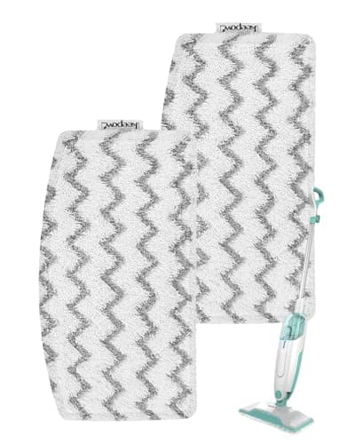 Image of KEEPOW 2Pcs Steam Mop Pads Replacement for Shark Steam Mop S1000 S1000A S1000C S1000WM S1001C, Microfiber Washable Pads Refill Soft Steam Cleaner Pad,With Laundry Bag