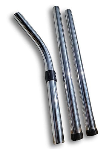 Image of ABC Products Compatible/Replacement Extension Steel Metal Pipes Tubes (Complete Set of 3) for All Numatic Henry Edward Hetty James George Wet & Dry Hoover Vacuum Cleaner