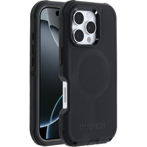 Image of OtterBox Defender Series MagSafe Case for iPhone 16 Pro, Shockproof, Drop Proof, Ultra-Rugged, Protective Case, 7x Tested to Military Standard, Black