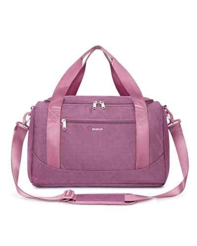 Image of ECOHUB Ryanair Cabin Bags 40x20x25 Underseat Cabin Bag with Shoulder Strap Travel Hand Luggage Bag Holdall Bag Carry on Overnight for Women and Men(Pure Pink)