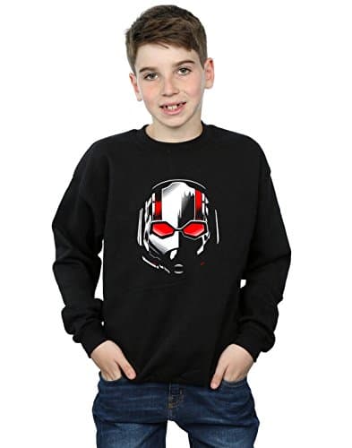 Image of Marvel Boys Ant-Man And The Wasp Scott Mask Sweatshirt Black 12-13 years