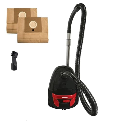 Image of Ewbank EWVC0215B COMPACTCLEAN Bagged Cylinder Vacuum Cleaner, 700w Motor, Compact and Lightweight, HEPA 10 Filter Removes Dust and Allergens