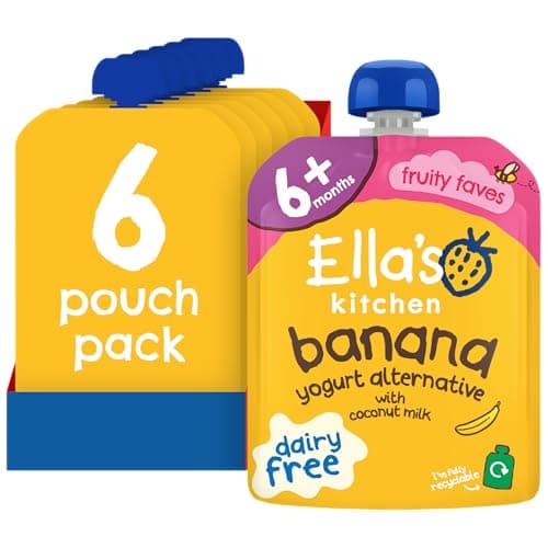 Image of Ella's Kitchen Dairy Free Banana Yoghurt Alternative from 6 Months 90g (Pack of 6)