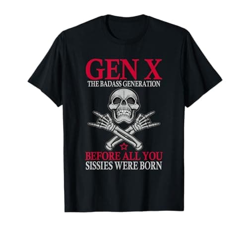 Image of X Generation Before All You Sissie Were Born Skull Rock Hand T-Shirt