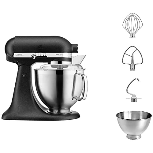 Image of KitchenAid Artisan Mixer 4.8L Cast Iron Black (5KSM185PSBBK)