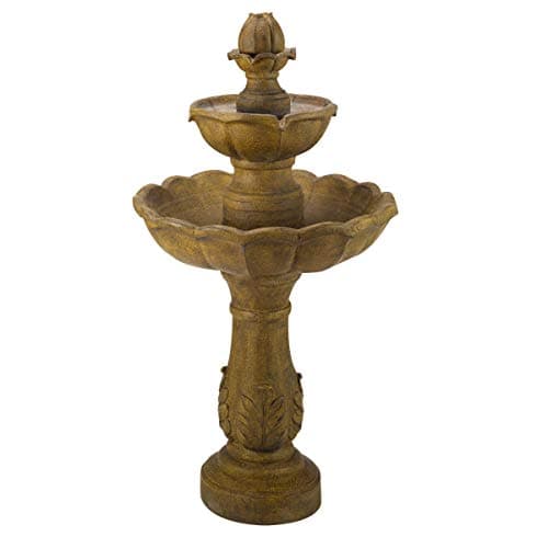 Image of Smart Garden Solar Kingsbury 3 Tier Garden Water Feature Fountain Bird Bath