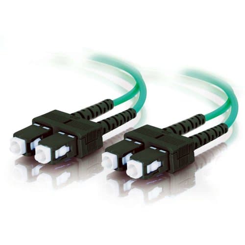 Image of C2G 10m Fibre/Fiber Optic Cable for 10Gb Base-SR and 10GBase-LRM SC/SC 10Gb LSZH Duplex Multimode 50/125 Fibre
