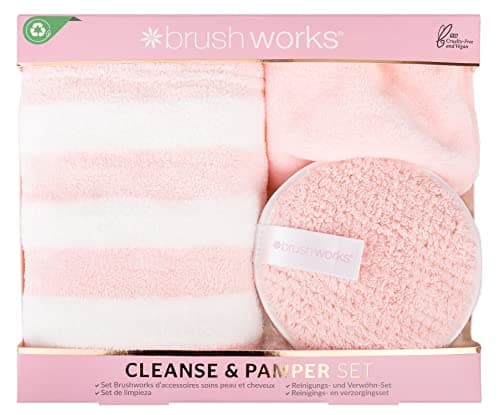 Image of Brushworks Cleanse & Pamper Set Pink One Size