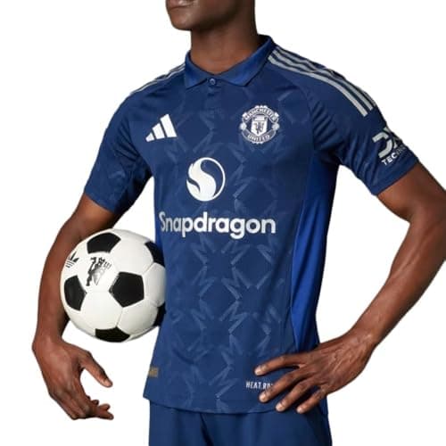 Image of adidas Manchester United Authentic Away Jersey 2024/2025, Blue, XS