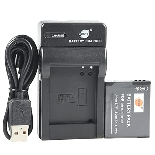 Image of DSTE DMW-BCM13E Li-Ion Battery and Micro USB Charger Compatible for Panasonic DMW-BCM13,DMW-BCM13PP and Panasonic Lumix DMC-FT5, DMC-LZ40,DMC-TS5