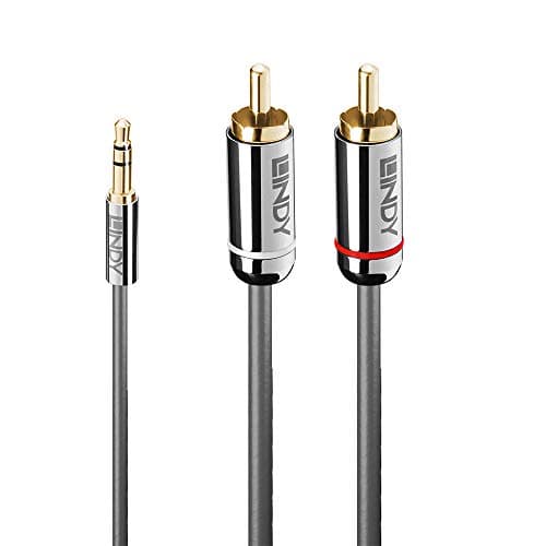 Image of LINDY 3m 3.5mm to Phono Audio Cable Cromo Line Anthracite