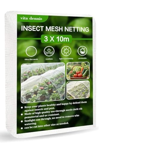 Image of Fine Garden Netting 3M x 10M, UV-Stabilised Bird Netting Mesh for Protecting Plants, Fruit Cages and Vegetables, Reusable Pest Barrier Garden Mesh for Allotments Greenhouses