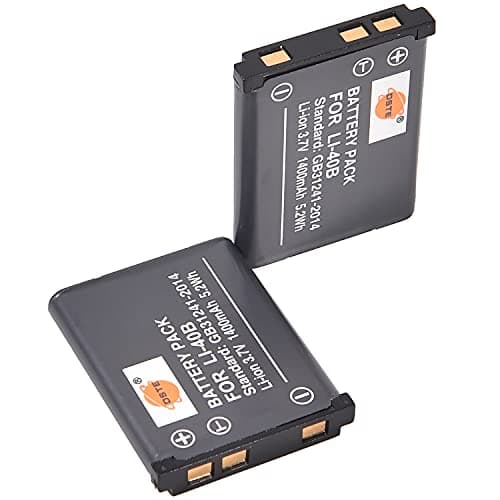 Image of DSTE 2PCS LI-40B LI-42B Li-ion Battery Compatible with Olympus FE-230 FE-240 FE-250 FE-280 FE-290 FE-300 FE-320 FE-330 FE-340 FE-350 FE-360 FE-3000 FE-4000