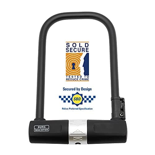 Image of Burg-Wächter 40030 Sold Secure Gold D Lock 1580 HB 165/200, Black, Lightweight