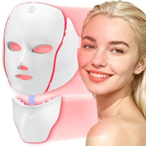 Image of Deciniee Red Light Therapy Mask: LEDs Face Mask & Neck Mask - Facial Skin Care Mask - Wireless LED Mask - 7 Colors for Anti-Aging & Hydration for Glowing Skin - Skincare & Beauty Gifts
