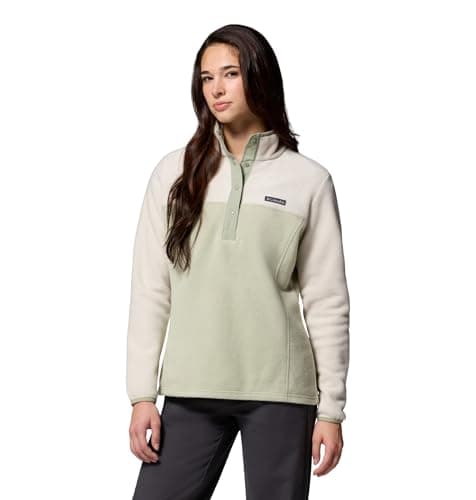 Image of Columbia Women's Benton Springs 1/2 Snap Pull Over 2, Fleece Pull Over, Safari/Dark Stone, Medium