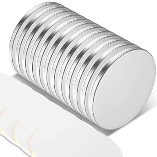 Image of MIN CI 12Pack Small Magnets Strong, 30x2mm Neodymium Magnet Round Fridge Magnets Adhesive Magnete Large Magnet for Crafts Stick On Magnete Whiteboard Office Industrial Flat Magneten Thin Strong