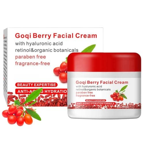 Image of 100g Berry Face Cream,Go-Ji Berry Facial Cream,Face Moisturizer Go-Ji Cream,Anti Wrinkle Cream,Anti Aging Face Cream,Face Cream for Women,Face Moisturiser,Moisturizing Revitalizing Cream