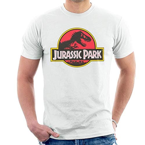Image of Jurassic Park Men's Classic Logo T-Shirt, White, XXL