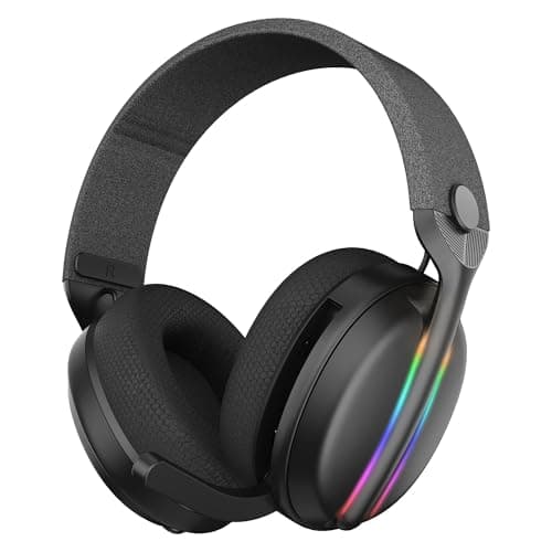 Image of Subsonic - Vektra Wireless Gaming Headset for PS5, PS4, PC, Xbox, Switch and Switch 2 - LED Gaming headset with 7.1 Speakers, Retractable Microphone, built-in Volume Control, and Mute Button - Black