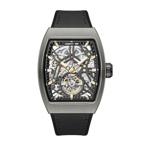 Image of Cerruti 1881 Calliano Automatic Watch, Black, one size