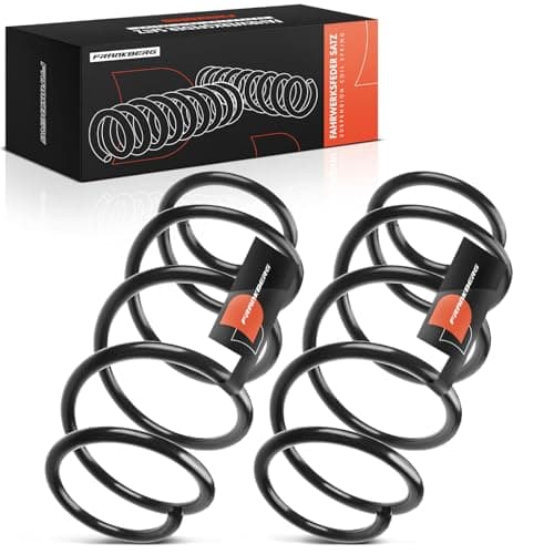 Image of Frankberg 2x Coil Spring Front axle Compatible with Ibiza III 2004-2008 Roomster 2006-2015 Roomster Praktik 2007-2015 Replace# 6Q0411105AG