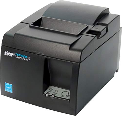 Image of Star Micronics TSP143IIIU USB Thermal Receipt Printer with Device and Mfi USB Ports, Auto-Cutter, and Internal Power Supply - Grey (Renewed)